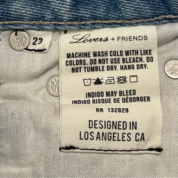 Lovers + Friends Logan High Rise Tapered Distressed Jeans 23 - Picture 7 of 15
